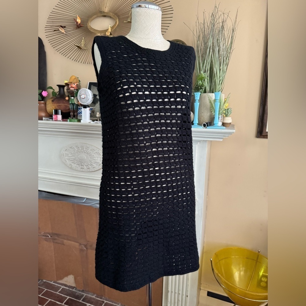 MADELEINE THOMPSON Alexia crochet-knit wool and cashmere-blend mini dress M - Picture 5 of 16